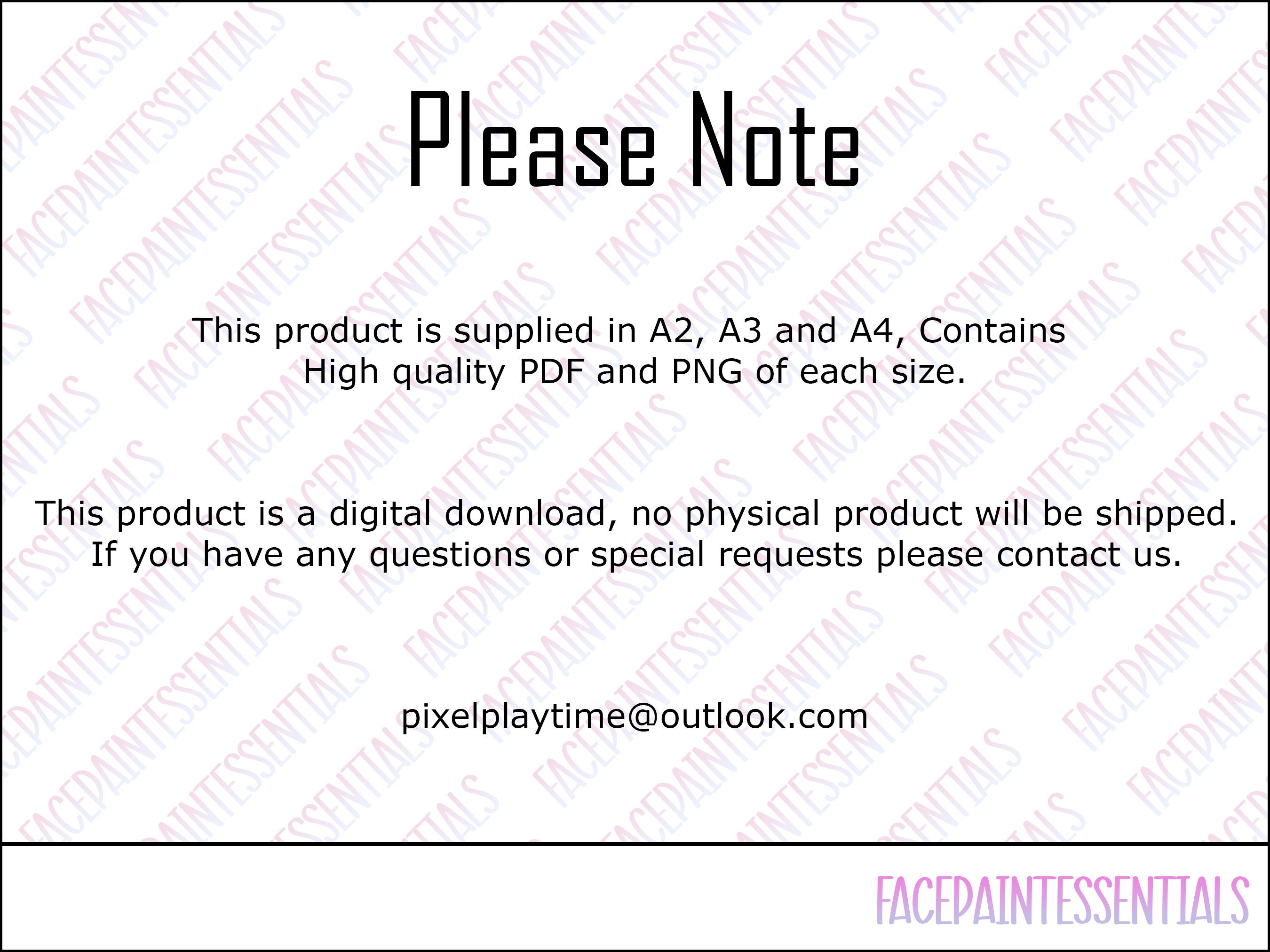 Printable Face Paint Eye Design Menu Board (PDF & PNG) - Etsy
