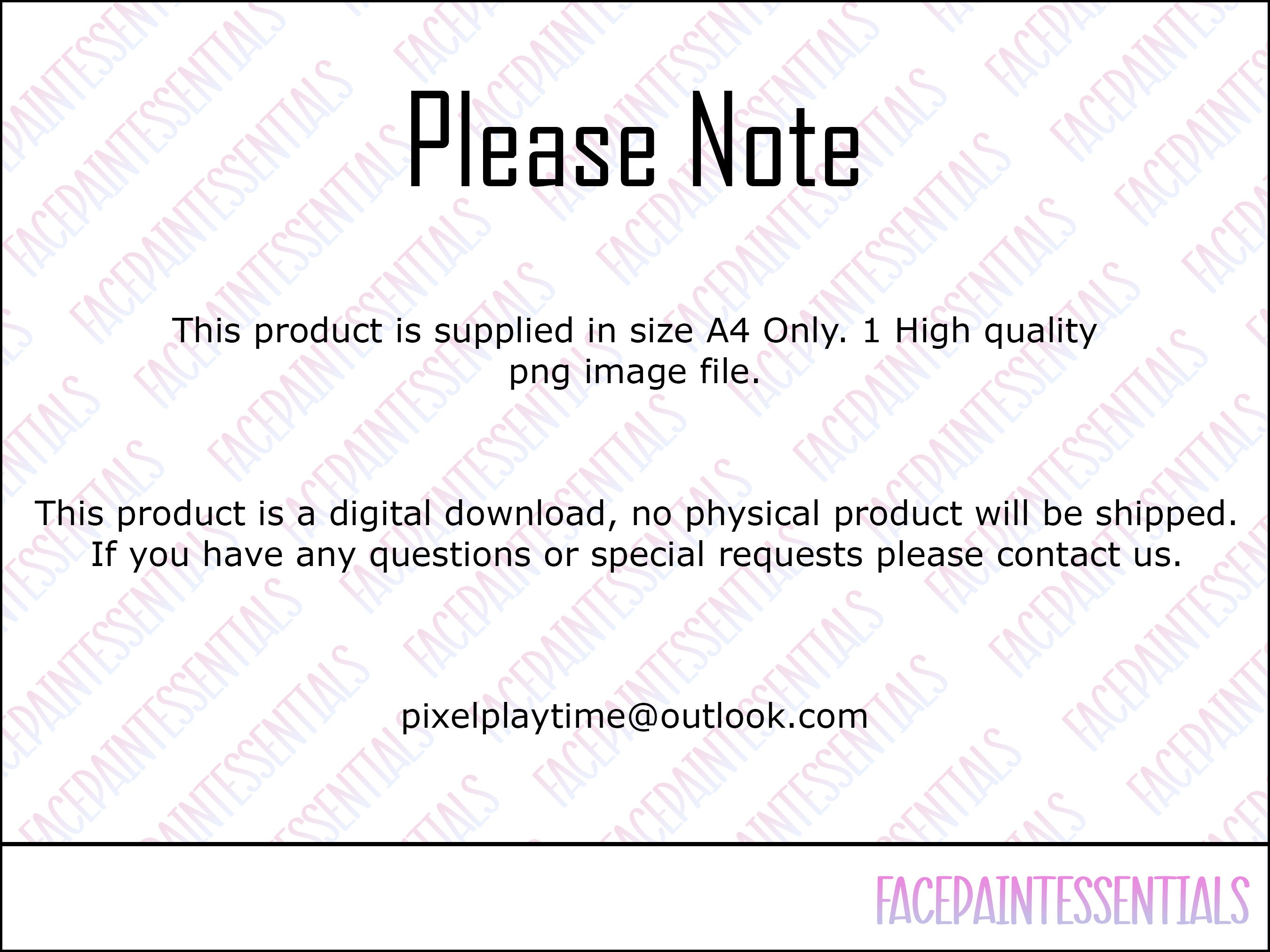 Printable Rules Disclaimer for Face Painters - Etsy