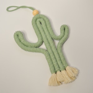 macrame cactus wall hanging boho nursery decor cactus wall art macrame kid room decoration boho cactus macrame wall hang baby shower gift