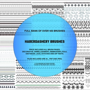 Over 100 brushes • Technical Sketch • Adobe Illustrator • CAD Trims