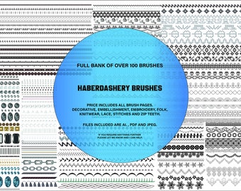 Over 100 brushes • Technical Sketch • Adobe Illustrator • CAD Trims