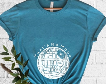 That&#39;s No Moon T-Shirt  First Time Mom Gift  Soon To Be Mom  Baby Announcement  Astronaut Pregnant  Star Wars Pregnancy, Disney Pregnancy