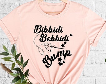 Disney Pregnancy Announcement Shirt Cinderella Baby Announcement Bibbidi Bobbidi Bump Maternity Shirt Mom To Be Expecting Mom Gift Wife Gift