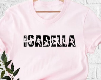 Custom Dancer Shirt Dancing Gift Ballerina Shirt Personalized Dance Recital Gift Dance Mom Dance Teacher Dance Lover Name Teenage Girl Shirt