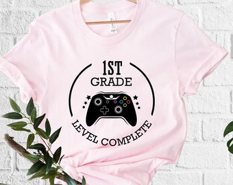 1st Grade Level Complete T-Shirt, Graduation Gifts,Graduation 2024,2024 Graduation,Personalized Shirt,Last Day Of School,End Of School Shirt