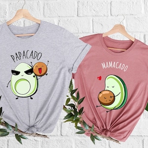 Mamacado Papacado Shirt  Pregnancy Announcement  New Parents Reveal  Mom And Dad Matching Tshirt  Avocado Lover Gift Tee Baby Shower Costume