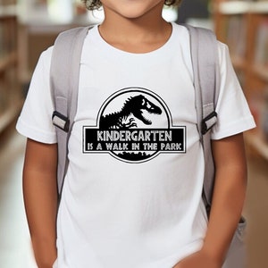 Kindergarten Is A Walk In The Park T-Shirts  1St Day Of School  Back To School Shirt  Kindergarten Shirt  Personalized Shirt  School Shirt