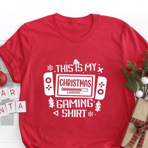 This Is My Gaming T-Shirt, Gamer Christmas Gift, Christmas Party Game, Family Game Night, Kids Christmas Shirt, Gamer Shirt, Christmas Games