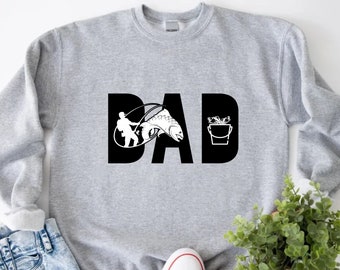 Fishing Dad Sweatshirt, Fishing Gifts, Fisherman Gifts, Fishing Life, Dad Sweatshirt, Fisherman Sweater, Gift For Dad, Happy Fathers Day