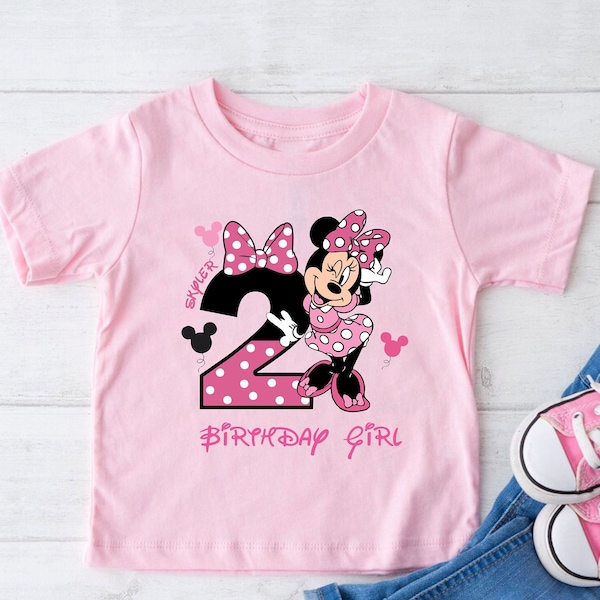Custom Disney Birthday Shirt Mickey Mouse Minnie Mouse Custom Birthday Party Gift Disney Birthday Girl Birthday Boy Matching Family Shirts
