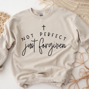 Not Perfect Just Forgiven Faith Long Sleeve T Shirt Not Perfect Just Forgiven Faith Long Sleeve T Shirt