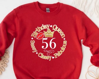 Birthday Queen Sweatshirt, Birthday Sweatshirt, Personalized Sweater, Custom Birthday, Personalized Gifts, Funny Sweatshirt, Custom Birthday