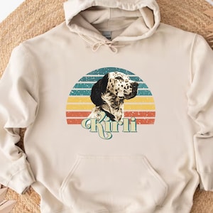 Personalized Pet Portrait Hoodie Dog Portrait Custom Hoodie Dog Mom Gifts Custom Pet Portrait Dog Owner Gifts Custom Dog Portrait Hoodies