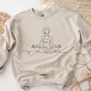 Yoga Sweatshirt  Yoga Gifts For Women  Yoga Gifts For Her  Mom Birthday Gift  Good Vibes Mothers Day Sweater,Personalized Sweater,Good Vibes