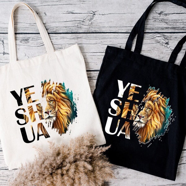 Yeshua Canvas Bag, Religious Gift, Canvas Tote Bag, Christian Tote Bag, Church Bag, Jesus Tote Bags, Everyday Bag, Personalized Bags