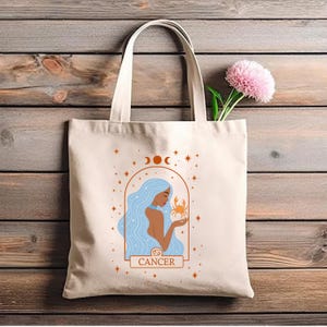 Zodiac Astrology Cancer Tote Bag Zodiac Gifts Cancer Shoulder Bag Zodiac Sign Cancer Gifts Zodiac Bag Cancer Bag Birthday Gifts Zodiac Gifts