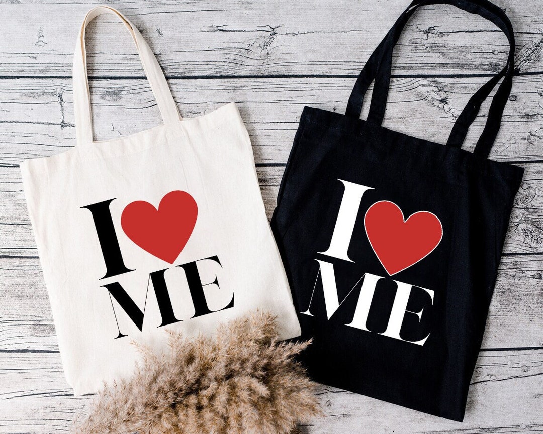 Ich liebe mich Canvas Tasche, Valentinstag Geschenk, alles Gute zum