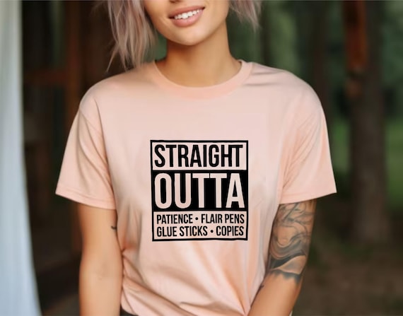 End Of School Funny Teacher Shirt Summer Break Shirt End Of Year  Teacher Gift Straight Outta Holiday Shirt Teacher On Break Summer Gifts