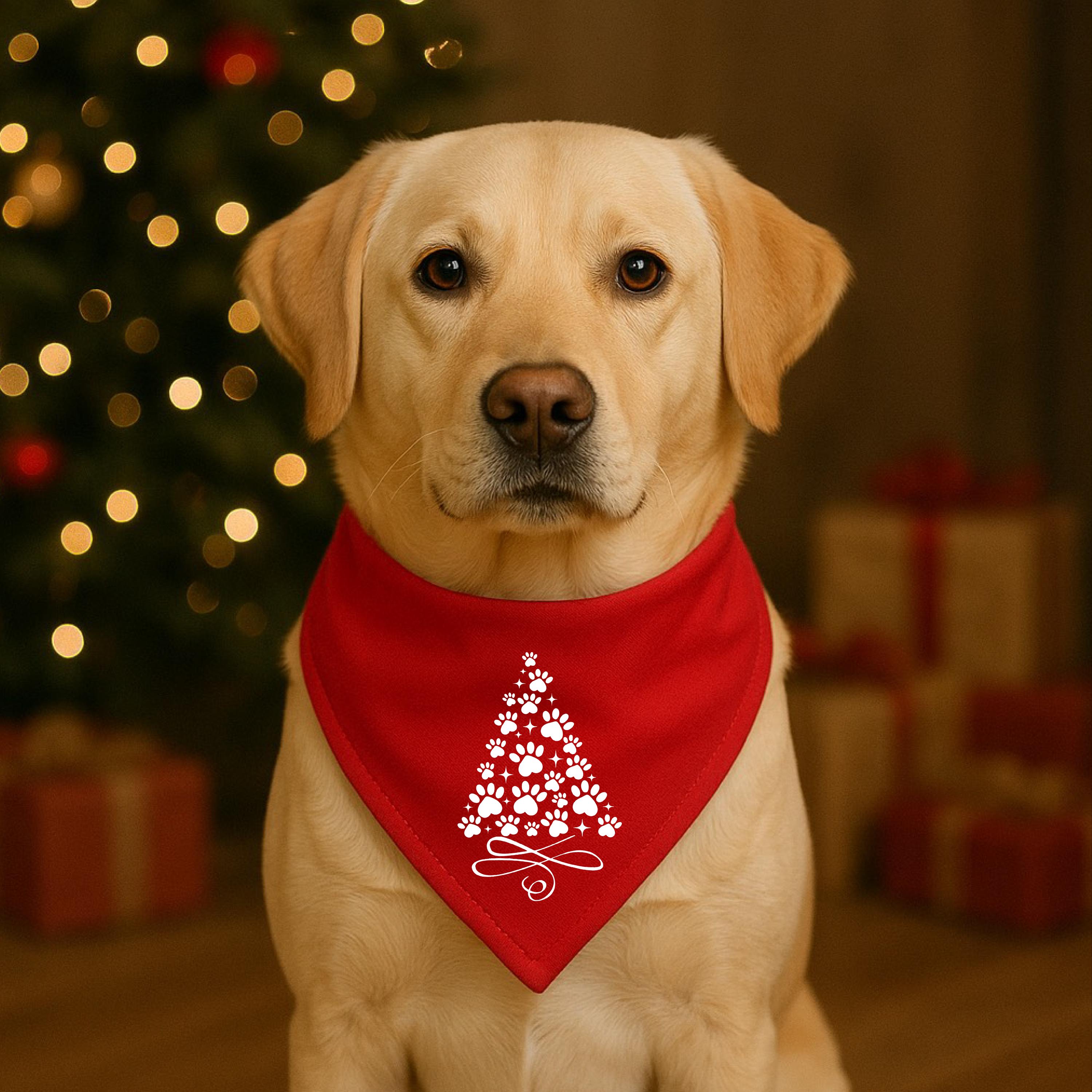 Christmas Tree Rnp Christmas Paw Tree Dog Bandana Pet Accessories Dog Owner Gifts Pet ...
