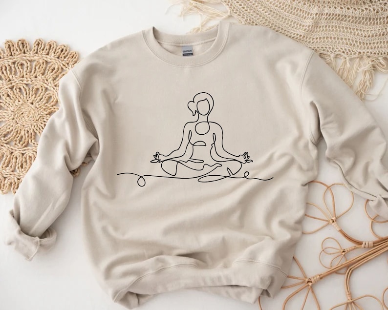 Yoga Sweatshirt, Yoga Gifts for Women, Yoga Gifts for Her, Mom Birthday