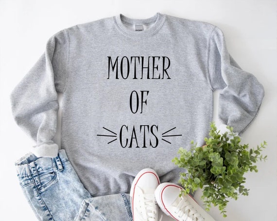 Mother of Cats Sweatshirt, Personalized Gifts, Cat Sweatshirt, Cat Owner  Gift, Cat Lover Gifts,funny Cat,custom Cat Shirt,cat Mom Sweatshirt - Etsy
