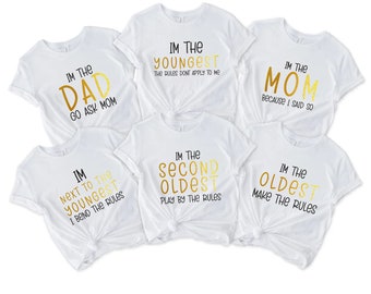 Camisas engraçadas para família, camisas combinando, camisa