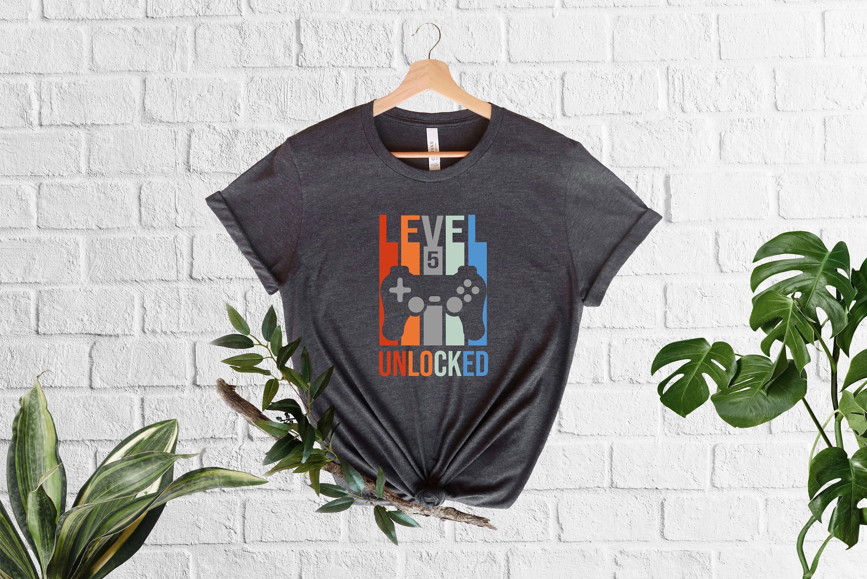 Level 5 Unlocked T-Shirt  Fifth Grade Teacher  Matching Shirts  Custom Shirts  5th Grade  Student Gift, Back To School Gift, School Shirts