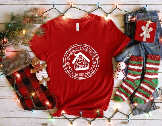Gingerbread House Decorating Crew T-Shirt  Christmas Shirts  Family Christmas Christmas Family Retro Christmas Christmas Vibes,Holiday Gifts