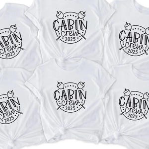 Camping Shirt Camper Gifts Travel Gifts Cabin Crew Matching Family Shirts Girls Trip Family Reunion Bachelor Party Girl Weekend Camping Gift