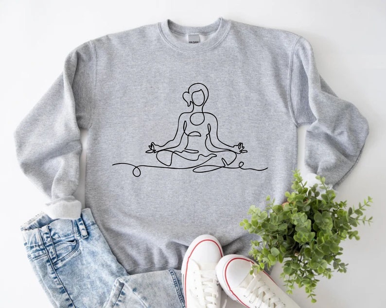 Yoga Sweatshirt, Yoga Gifts for Women, Yoga Gifts for Her, Mom Birthday
