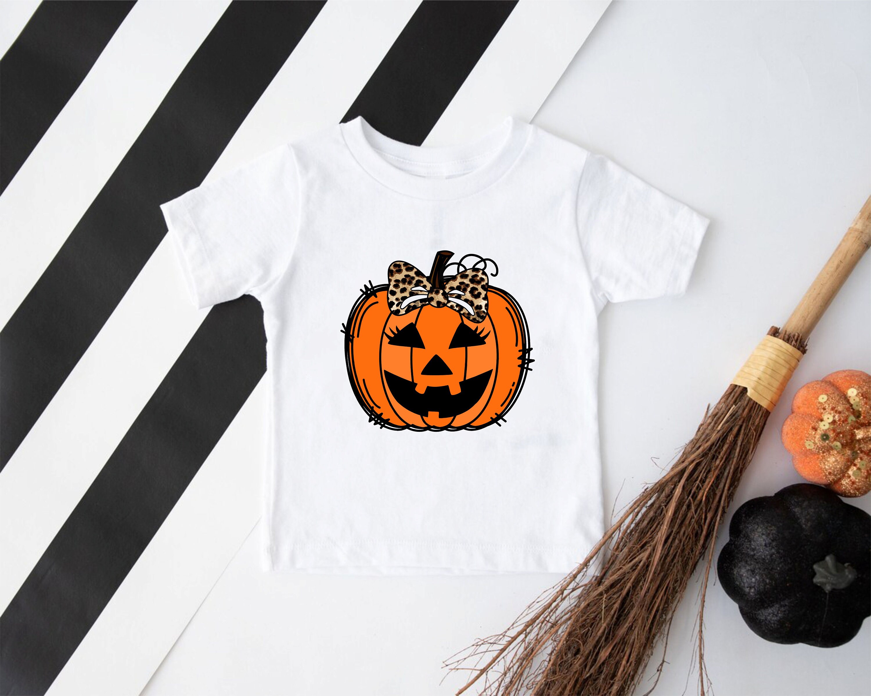 Discover Pumpkin Face T-shirt, Girl Pumpkin Shirt, Boo Crew, Spooky Season Tee, Gift For Sisters, Halloween Spirit, Spooky Mom Tshirt,
