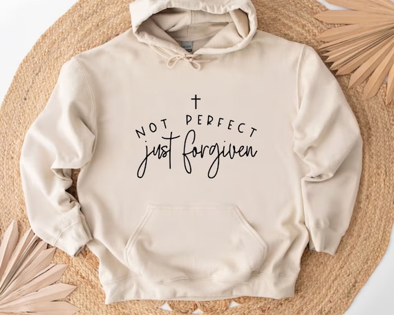 Not Perfect Just Forgiven Boho Flower Hoodie Not Perfect Just Forgiven Boho Flower Hoodie