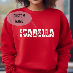 Custom Dancer Sweatshirt Dance Mom Sweater Personalized Ballerina Cheer Mom Sweatshirt Dancing Outfit Custom Name Dance Lover Gift Mom Gifts