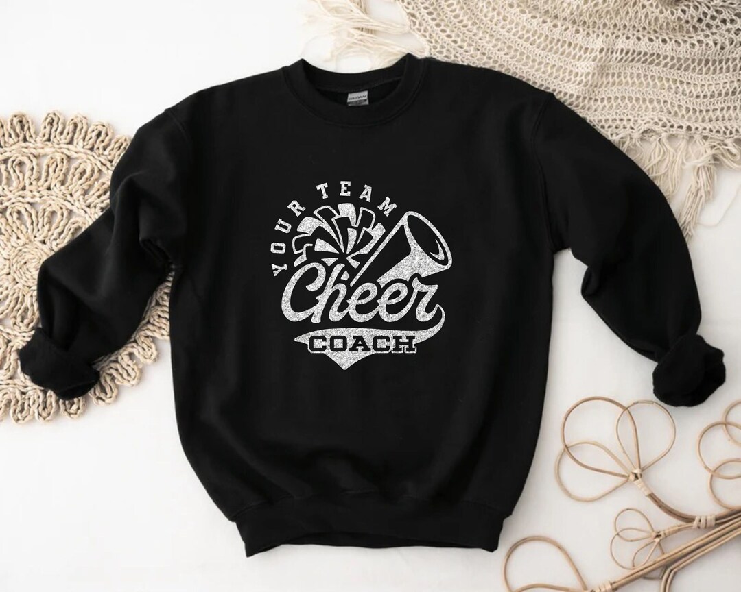 Personalized Cheer Coach Sweatshirt Custom Cheer Coach Etsy