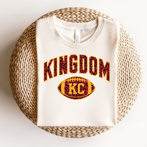 Kingdom KC Shirt, Kansas City Football Shirt, Kingdom Football T-Shirt, Football Mom Clothing l Gift for Women