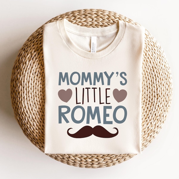 Mommy's Little Romeo Shirt, Cute Baby Romeo Mama and Me Shirt, Little Romeo Love Mama T-Shirt, Mommy's Romeo Shirt l Gift for Baby