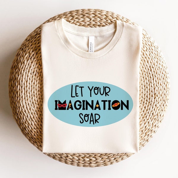 Let Your Imagination Soar Shirt, Amazing Cool Imagination Boy Kid Shirts, Cutie Imagination Kid Gift l Gifts for Imagination