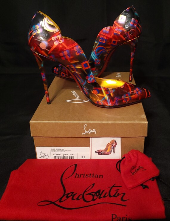 Buy CHRISTIAN LOUBOUTIN Patent Discolaser Hot Chick 100mm Pumps EU 