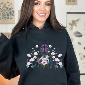 Wild Flower Sweatshirt, Floral Sweatshirt, Floral Tee, Wild Flower Shirt, Wild Flower Hoodie, Flower Power Shirt