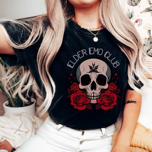 Emo Mom&#39;s Club, Comfort Colors Emo Tee, Emo Mom Shirt, Elder Emo Shirt, Emo Concert Tee, Emo Gifts 2000s, Emo Shirt, Emo Clothing