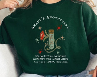 Snape Sweatshirt, Potions apothecary shirt, Bookish merch, Witchy Tshirt, Witchy reading Shirt, Book Lover Gift, Potter Fan Gifts, HP Gifts