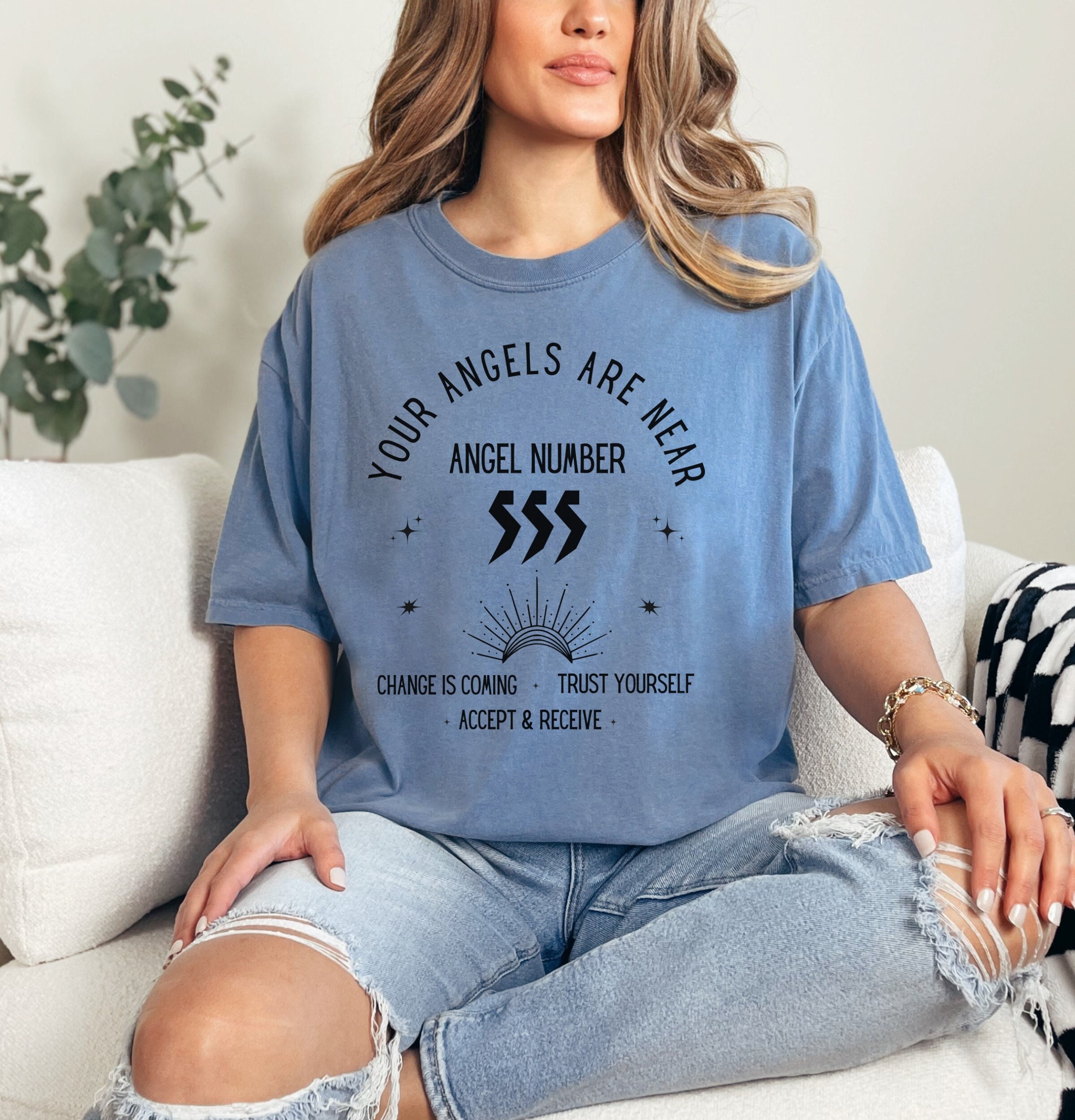 ★Angelnumber555★ An5 slim tshirt ANGELNUMBER555 – SellerWork