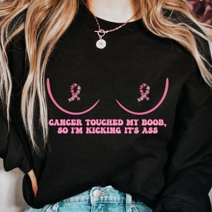Brustkrebs-Bewusstsein Crewneck Sweatshirt: Krebs-Überlebender Geschenk