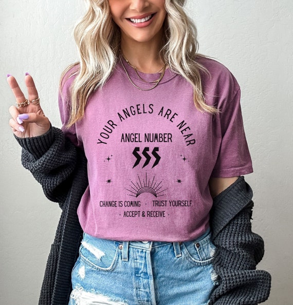 ★Angelnumber555★ An5 slim tshirt ANGELNUMBER555 – SellerWork