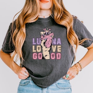 Luna Lovegood Shirt, gruseliges Luna Shirt, HP Fan Shirt, HP Fan Geschenke, Luna Lovegood T-Shirt, Vintage HP Shirt, Vintage Luna kurzes Shirt