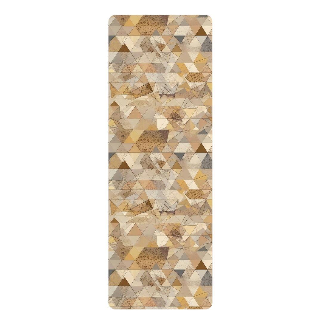 Rubber Yoga Mat Nude Triangle Pattern - Etsy