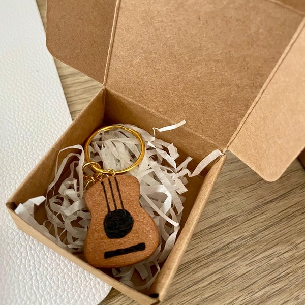 Portachiavi Replica Fender Stratocaster Bianca – Regalo Originale Per Musicisti