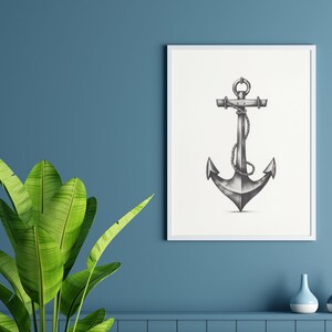 Art minimaliste | Esquisse Nature | Croquis d&#39;ancre | Art Naturel | Tirages noir et blanc | Ferme moderne | IMPRIMABLE Numérique | 080