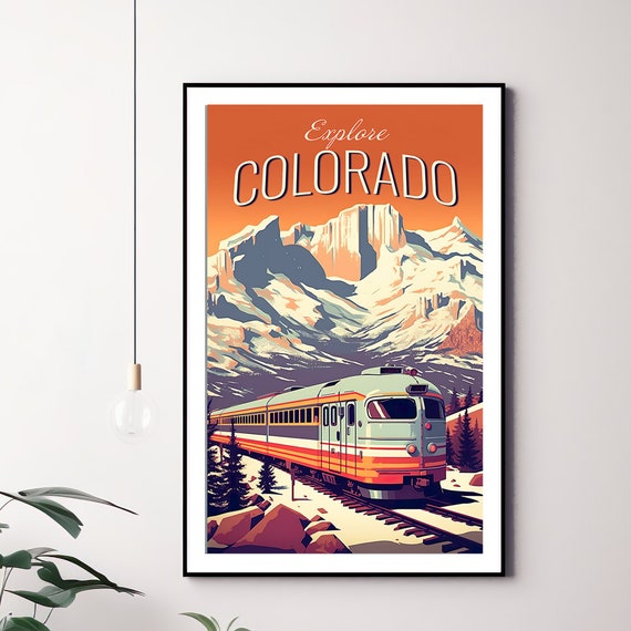 Affiche Vintage Cornwall Polperro - Voyage Ferroviaire Rétro - Reproduction Signée - 50x70 Cm