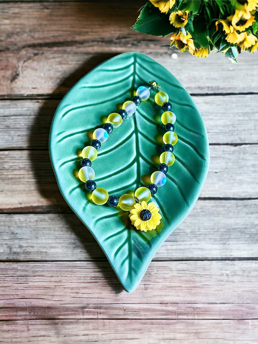 Unique Sunflower Charm Accessoryvibrant Yellow Cats Etsy